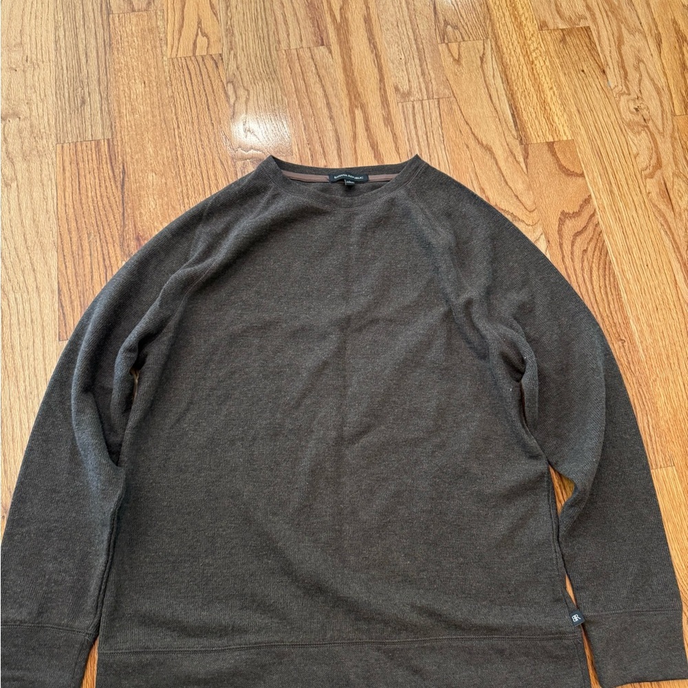 Dark Brown banana republic crewneck Sweater